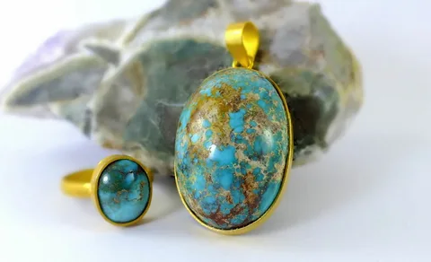 تصویر 2 از بهترین سنگ فیروزه اصل + قیمت خرید عالی